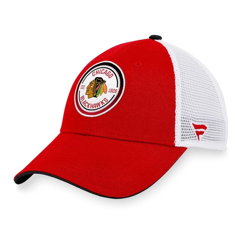 Chicago Blackhawks Fanatics Iconic Gradient Structured Trucker Hat