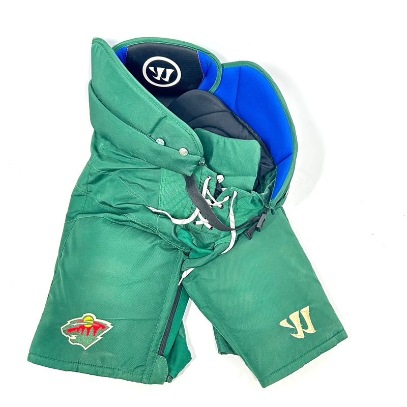 Warrior Covert QR Edge – Used NHL Pro Stock Hockey Pants – Minnesota Wild (Green)