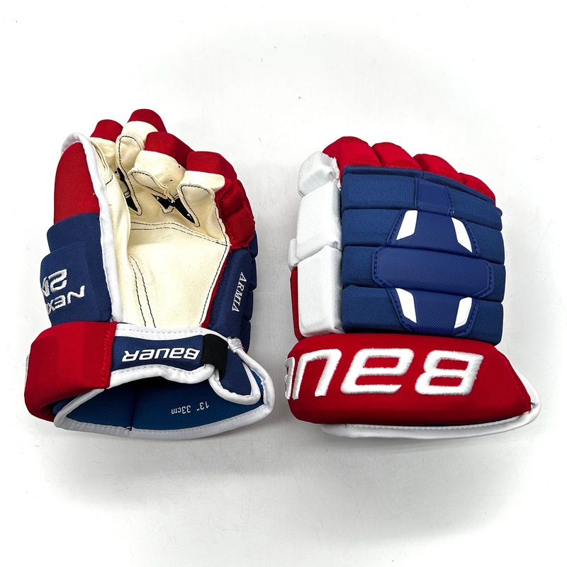 Bauer Nexus 2N – NHL Pro Stock Gloves – Joel Armia (Blue/Red/White)