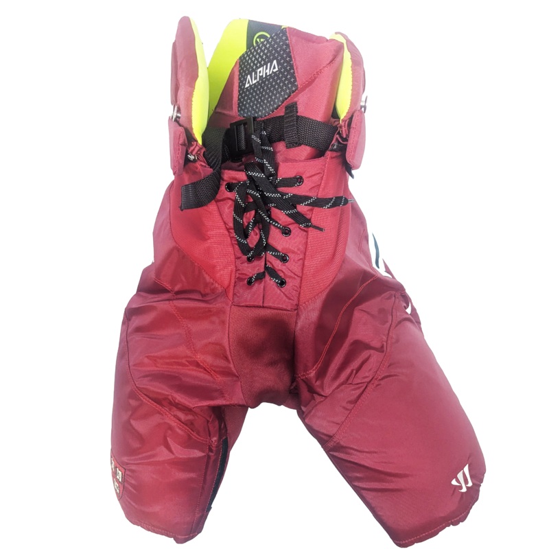Warrior Alpha LX Pro – Pro Stock Hockey Pants (Crimson/Black/White)