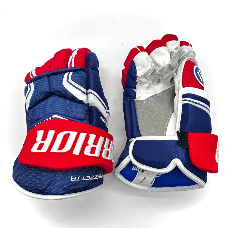 Warrior Covert QRE – NHL Pro Stock Glove – Michael Pezzetta (Blue/Red/White)
