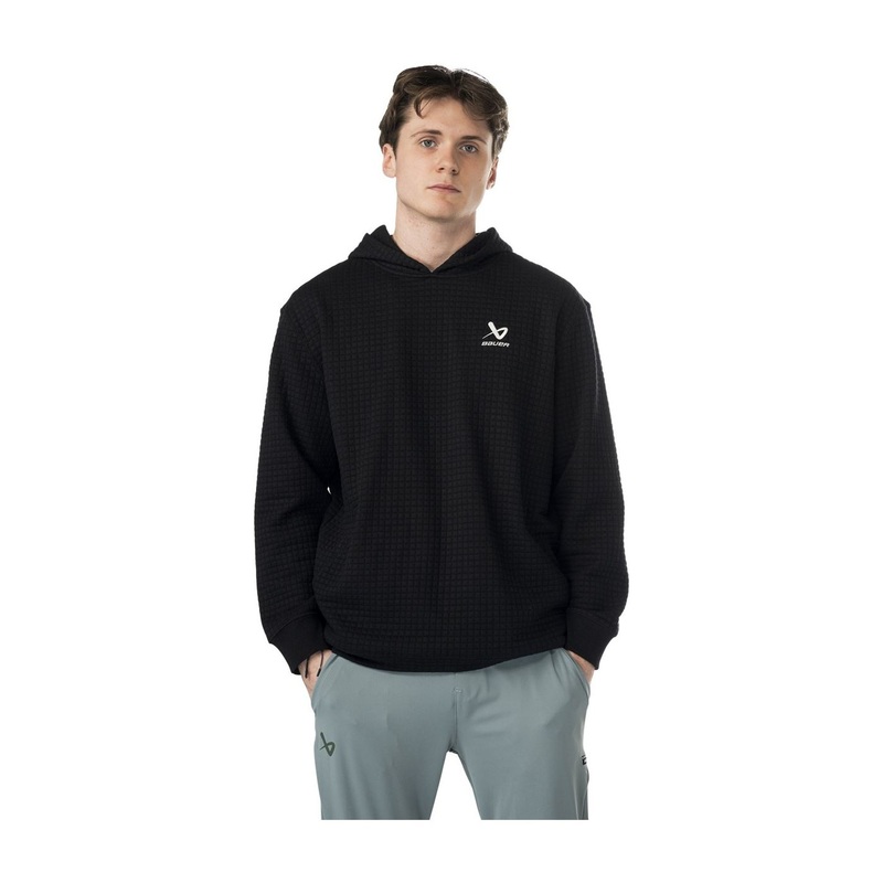 Bauer Hoodie Quilted Sr Black|S|M|L|XL|XXL