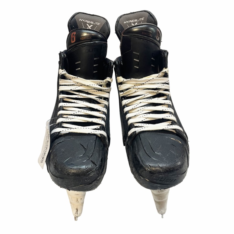 Bauer Vapor Hyperlite – Used Pro Stock Hockey Skate with Shot Blockers – Size 10E