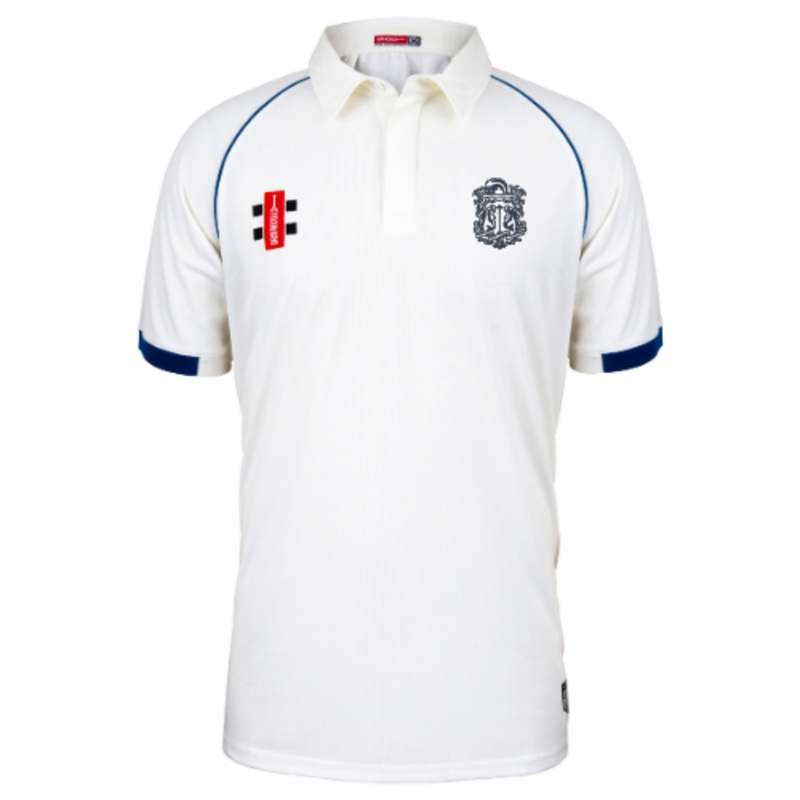 Collegiate Adult’s Ivory / Navy Matrix V2 S/S Shirt-Senior