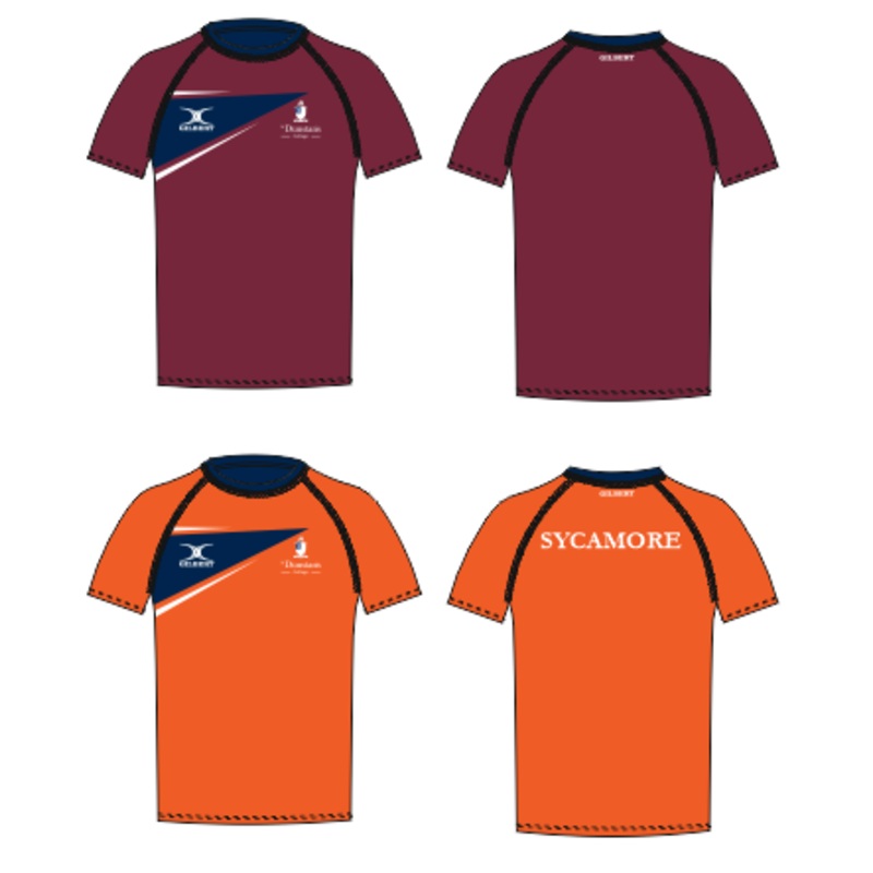 St Dunstan’s Senior’s Burgundy / Black Reversible Training Tee Shirt