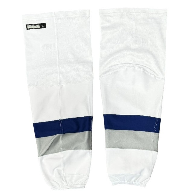 Used CCM OHL Sock (White/Blue/Grey)