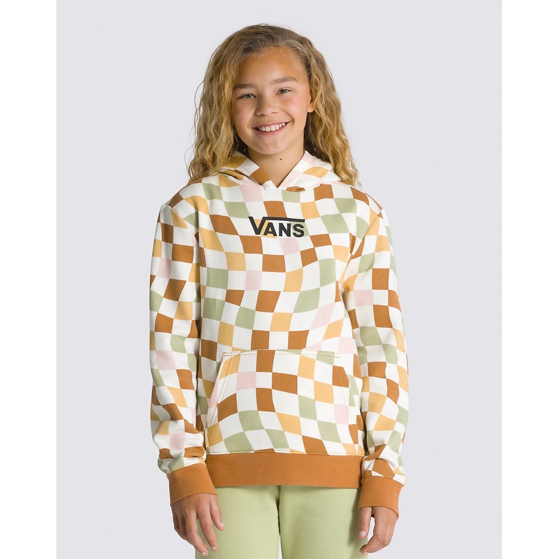Kids Wavy Check Pullover Hoodie