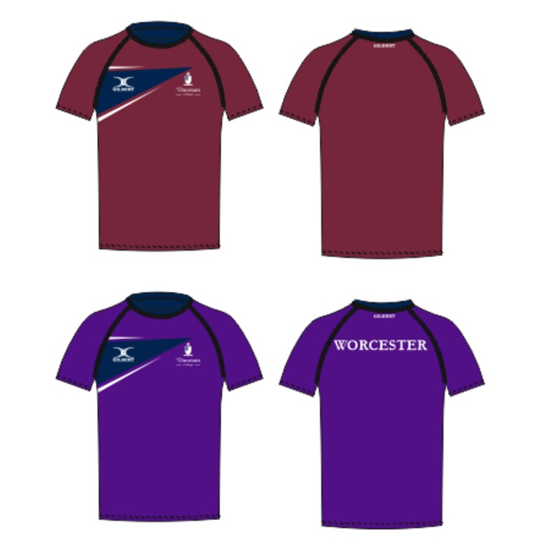 St Dunstan’s Junior’s Burgundy / Purple Reversible Training Tee Shirt