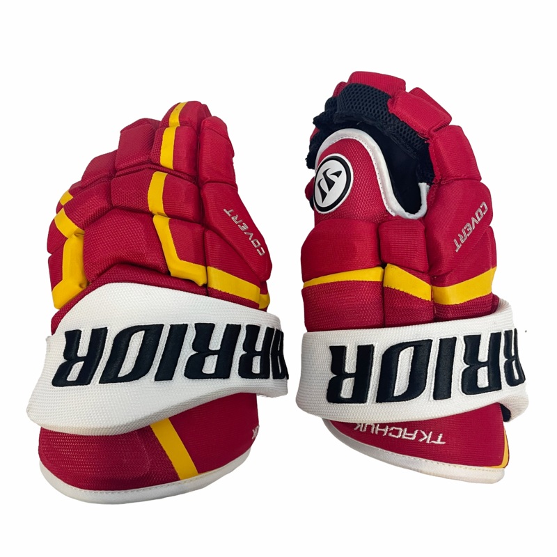 Warrior Covert QRL – NHL Pro Stock Glove – Matthew Tkachuk (Red/Yellow/White)