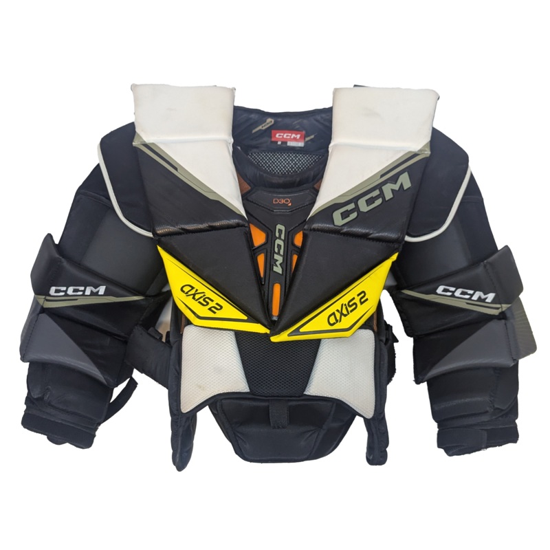 CCM Axis 2 – Used Pro Stock Chest Protector (Black/Yellow)