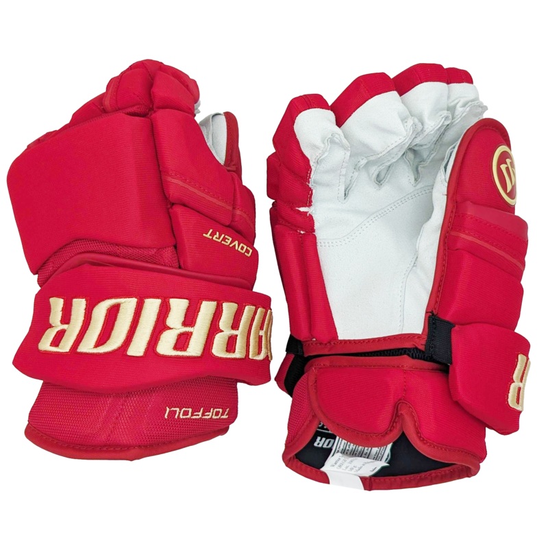 Warrior Covert QRE Pro – NHL Pro Stock Glove – Tyler Toffoli (Red/Gold Heritage)
