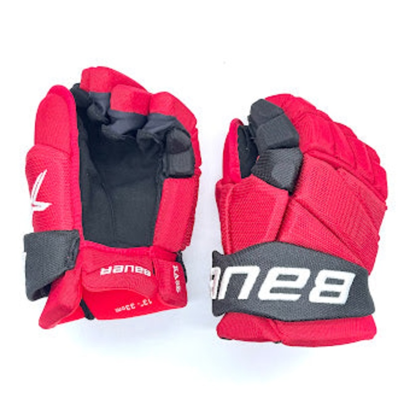 Bauer Vapor Hyperlite – NHL Pro Stock Glove – Ondrej Kase (Red/Black)