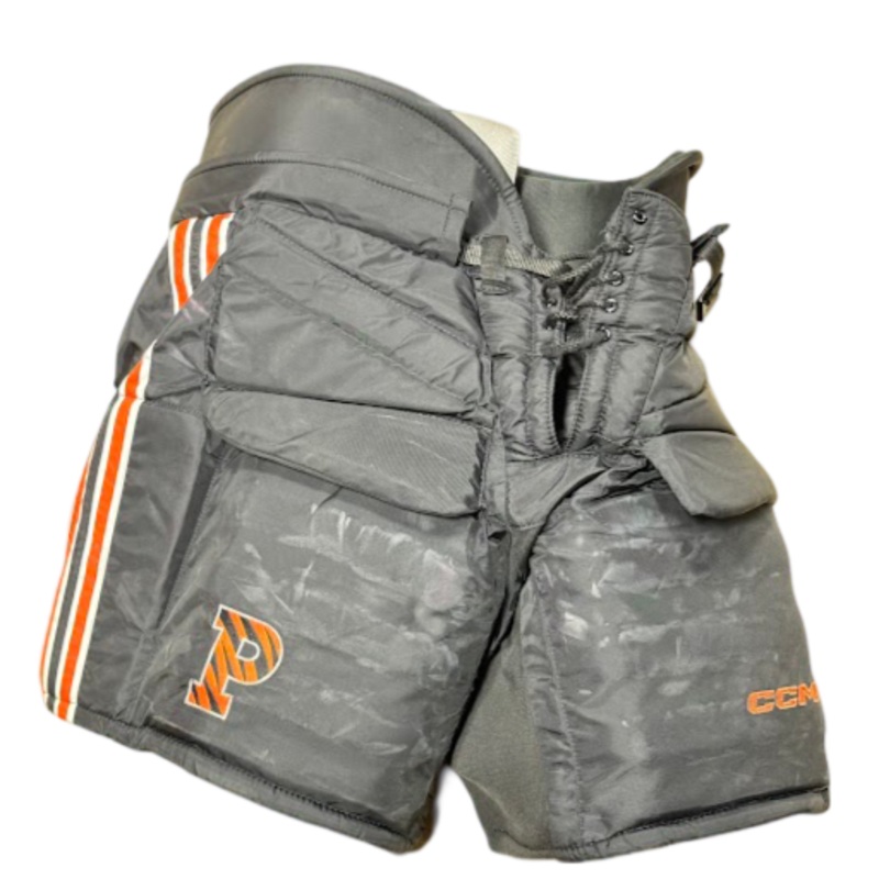 Used – CCM HPG12A Goalie Pant – NCAA (Black/Orange)