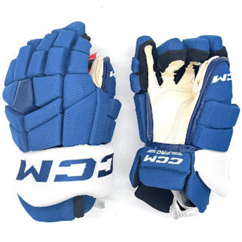 CCM HGTKXP – NHL Pro Stock Hockey Glove – Toronto Maple Leafs (Blue/White)