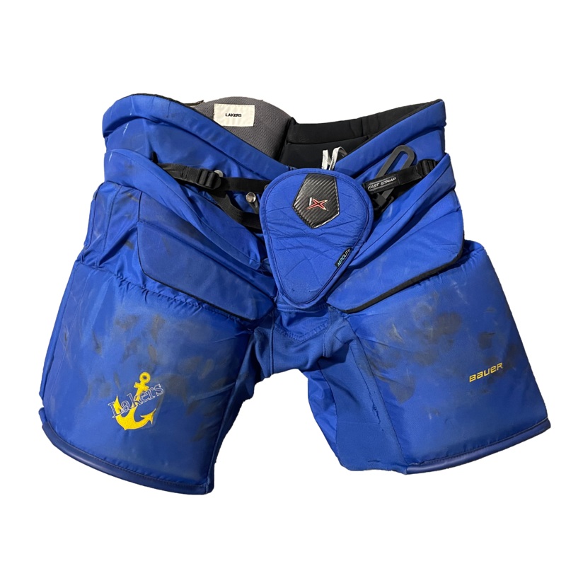 Bauer 1X Pro – Used Pro Stock Hockey Goalie Pants (Royal Blue)