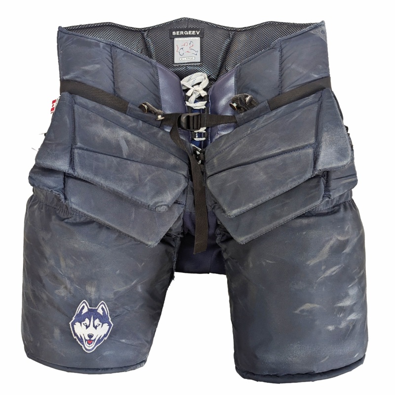 Vaughn Pro Custom – Used Pro Stock Goalie Pants (Navy)