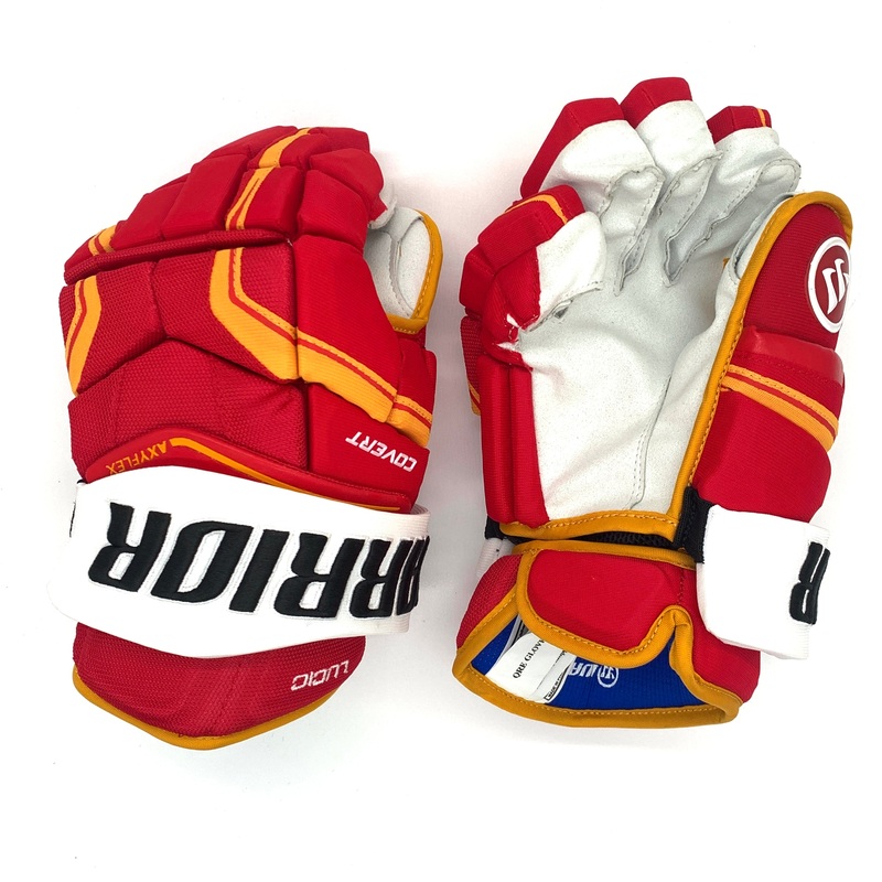Warrior Covert QRE Pro – NHL Pro Stock Glove – Milan Lucic (Red/Yellow/White)