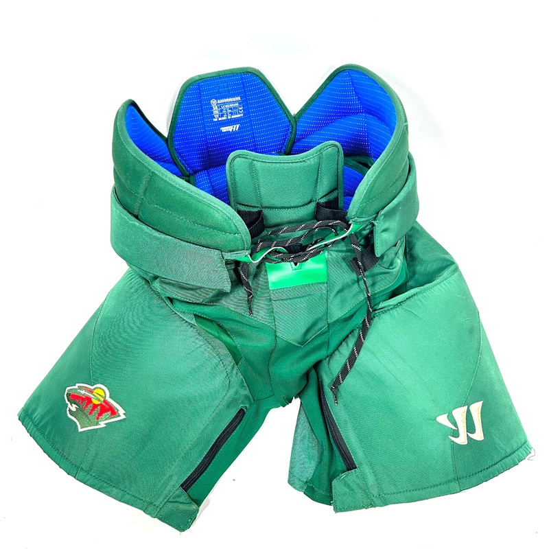 Warrior Covert QRL Pro – Used NHL Pro Stock Hockey Pants – Minnesota Wild (Green)