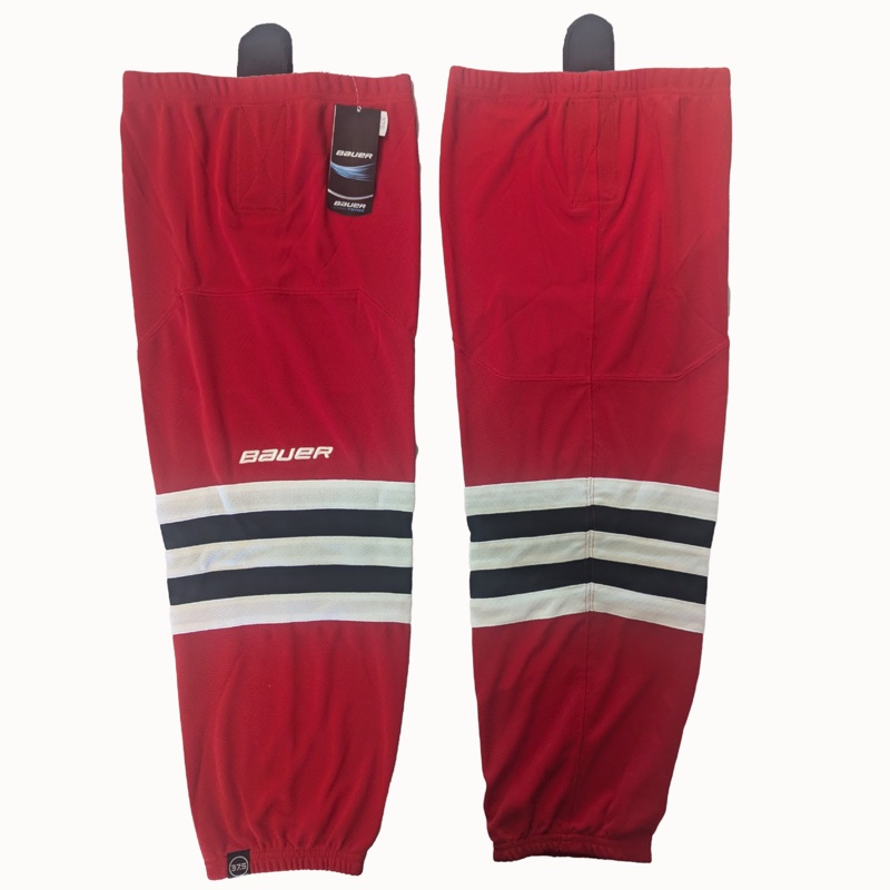 Bauer – New Hockey Socks (Red/White/Black)