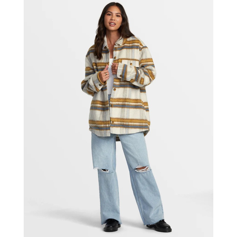 Women’s Birdie Shacket|LATTE|XS|S|M|L