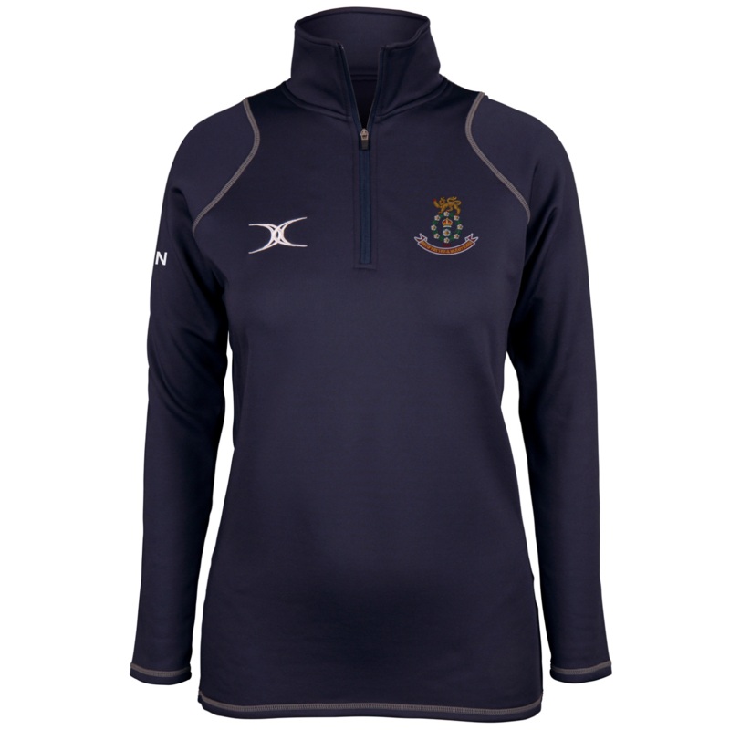 Duke of York Royal Military School Adult’s Dark Navy Quest Ladies 1/4 Zip Fleece