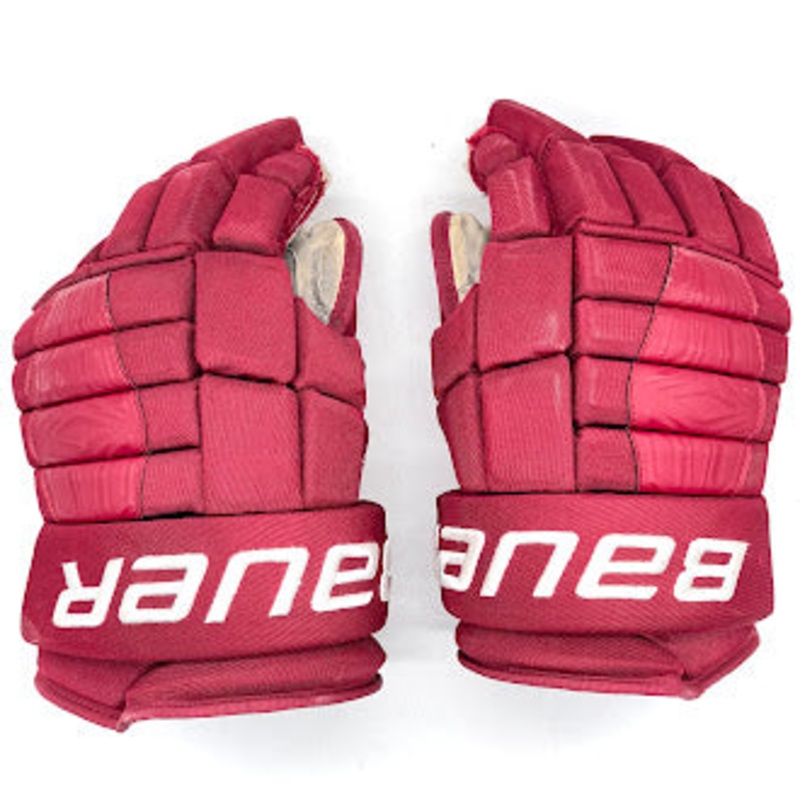Used – Bauer Pro Series – Pro Stock Glove – (Maroon)