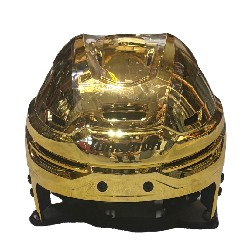 Warrior Alpha One Pro – Hockey Helmet (Gold Chrome)