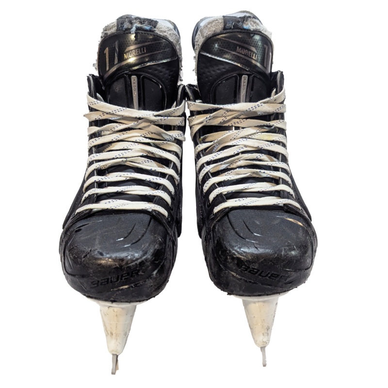 Bauer Vapor Hyperlite 2 – Used AHL Pro Stock Hockey Skates with Shot Blockers – Size 9