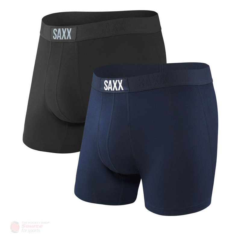 Saxx Vibe Boxers – Black / Navy (2 Pack)