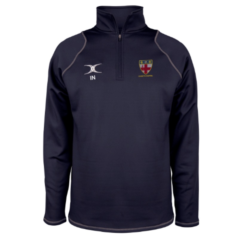 Christ’s Hospital School Student Rugby Senior’s Dark Navy Quest Mens 1/4 Zip Fleece