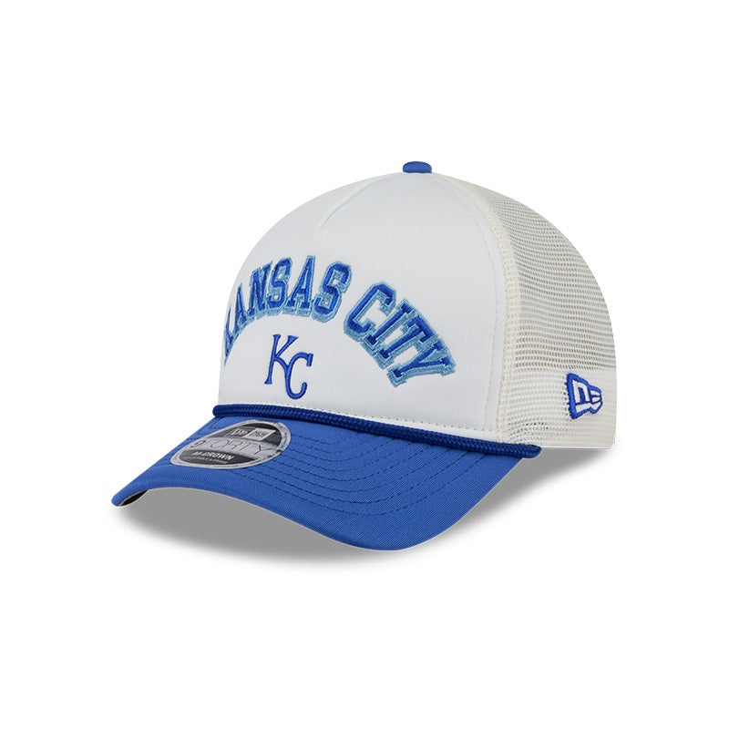 Kansas City Royals Chrome Arch 9FORTY M-Crown A-Frame Trucker Hat