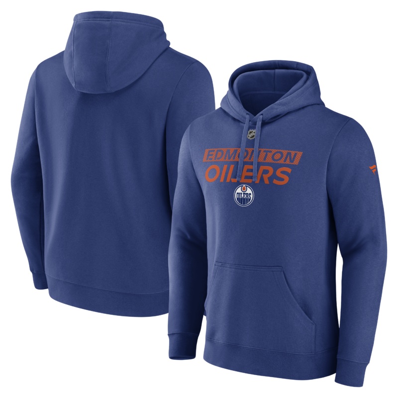 Edmonton Oilers Authentic Pro Core Primary Fleece Pullover Hoodie