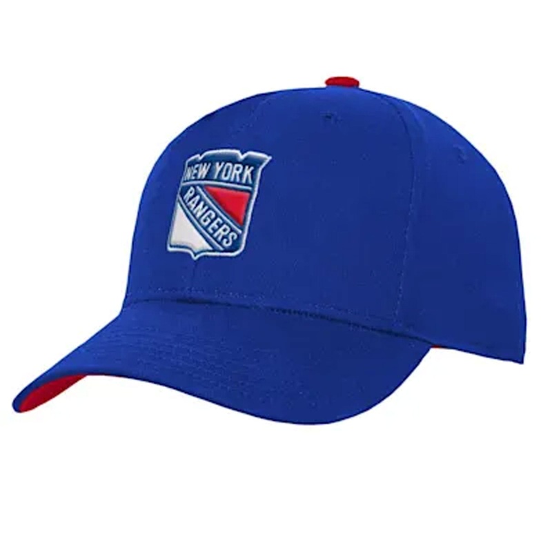 Outer Stuff NHL Precurve Youth Snapback Hat – New York Rangers