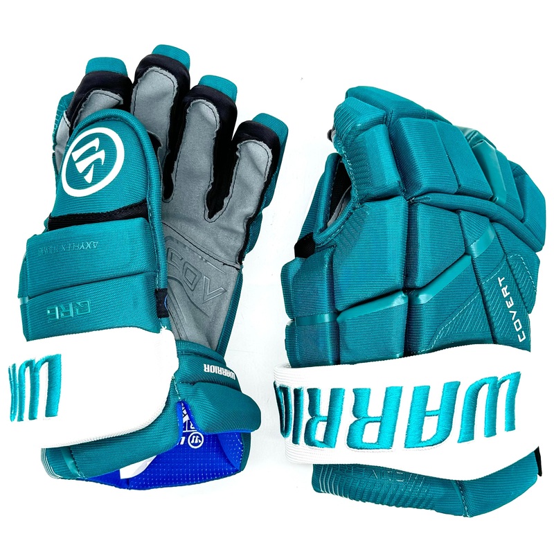 Warrior Covert QR6 – Team Stock Glove – San Jose Sharks (Teal/White)