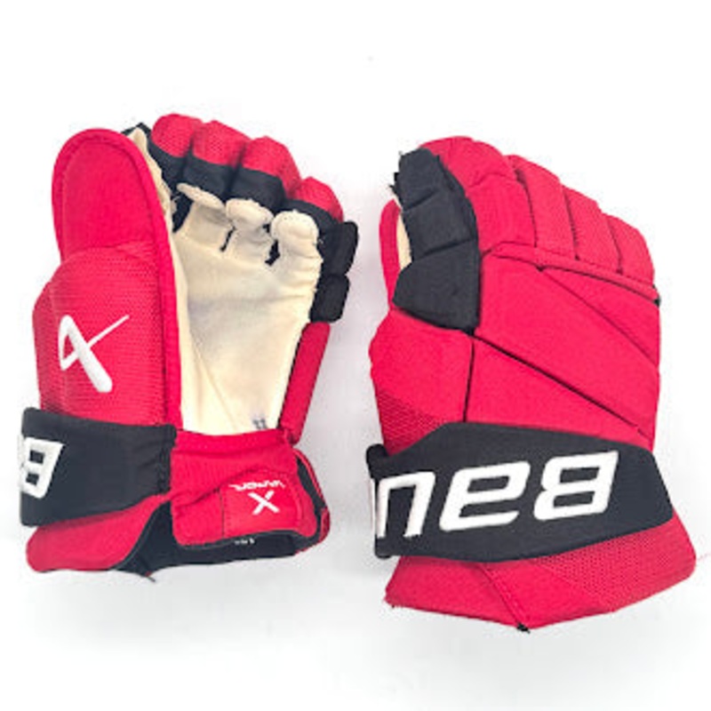Bauer Vapor Hyperlite – Used NHL Pro Stock Glove – Sebastian Aho (Red/Black)