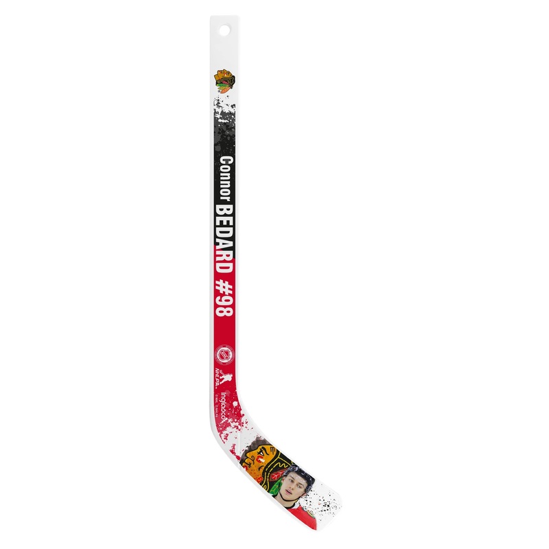Inglasco NHL Chicago Blackhawks Connor Bedard Mini Stick