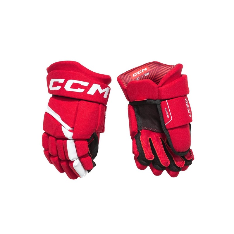CCM Glove Next Jr RED/WHITE|10|11|12
