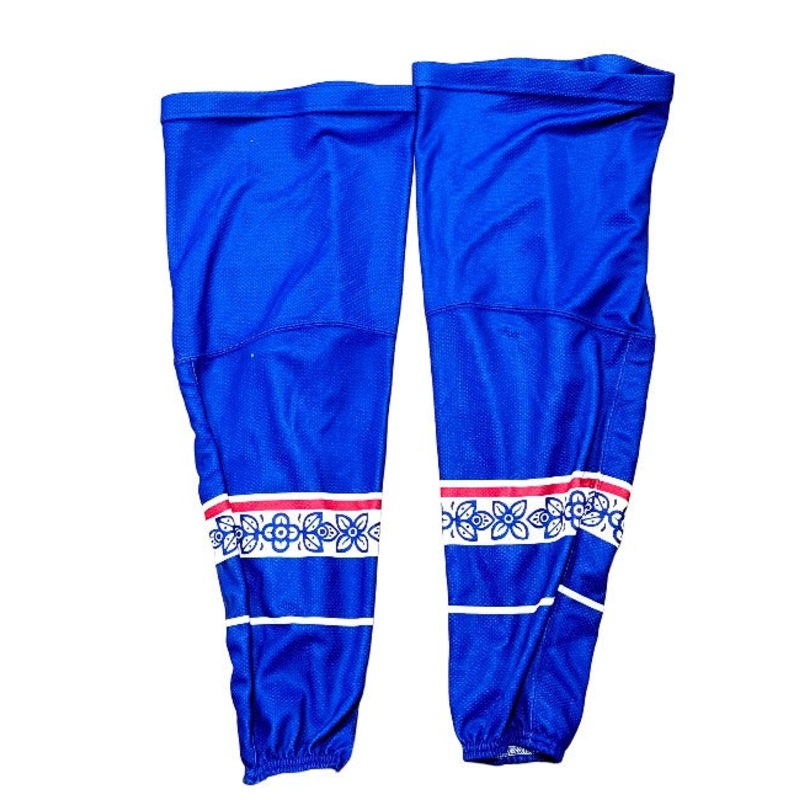 Used CCM OHL Sock (Blue/White/Flowers)