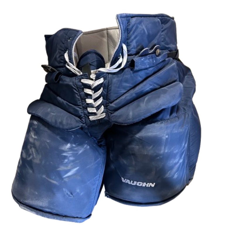 Vaughn Pro Custom – Used Pro Stock Goalie Pants (Navy) #2