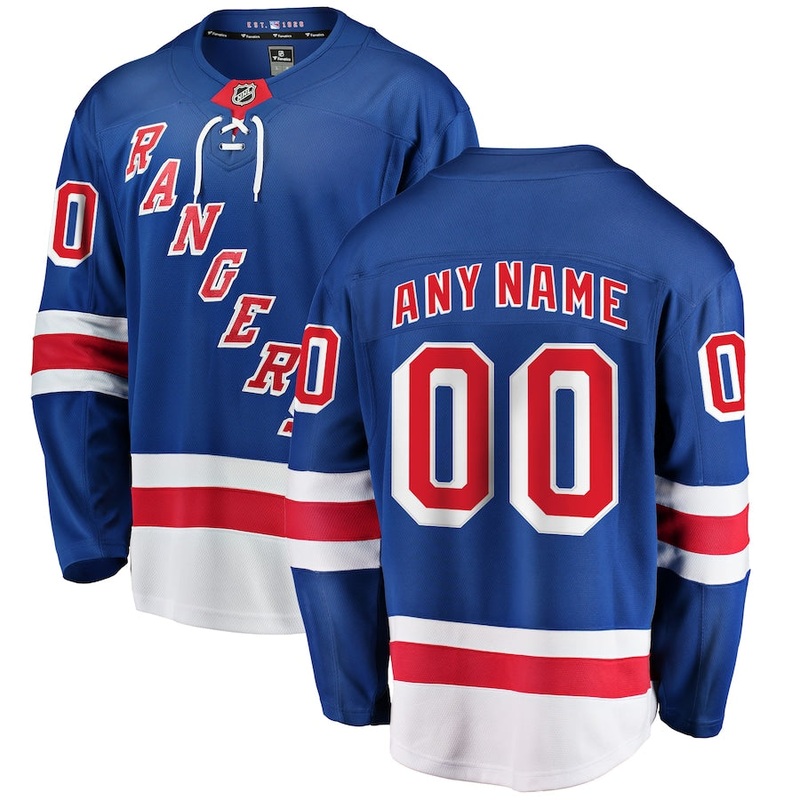 Customized Breakaway Jersey New York Rangers