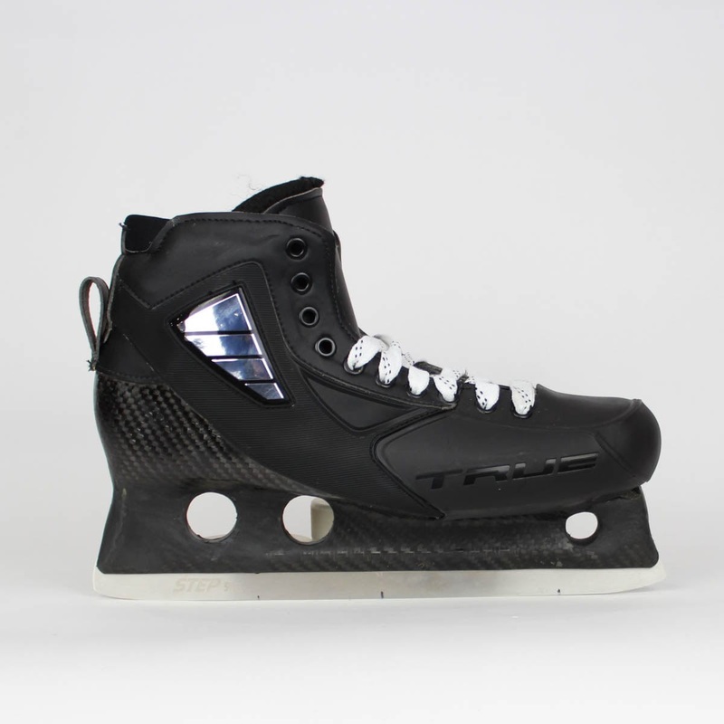 TRUE Senior One Piece Goalie Skates – Pro Stock – Metatarsal Guard Tongue – Size 10