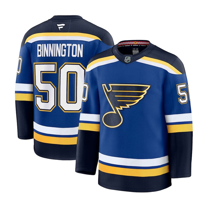 Fanatics Premium Senior Home Jersey – St. Louis Blues Jordan Binnington