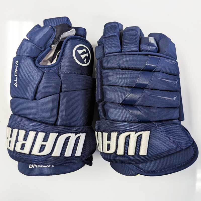 Warrior Alpha DX – NHL Pro Stock Glove – Jayson Megna (Navy)