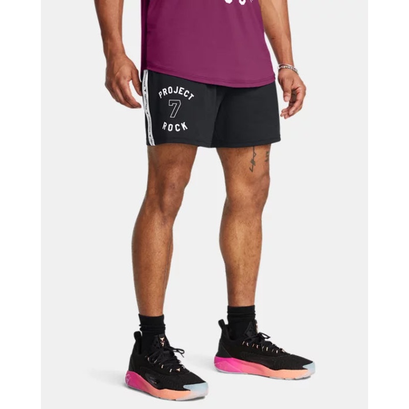 Men’s Project Rock Mesh Badge Of Honor Shorts