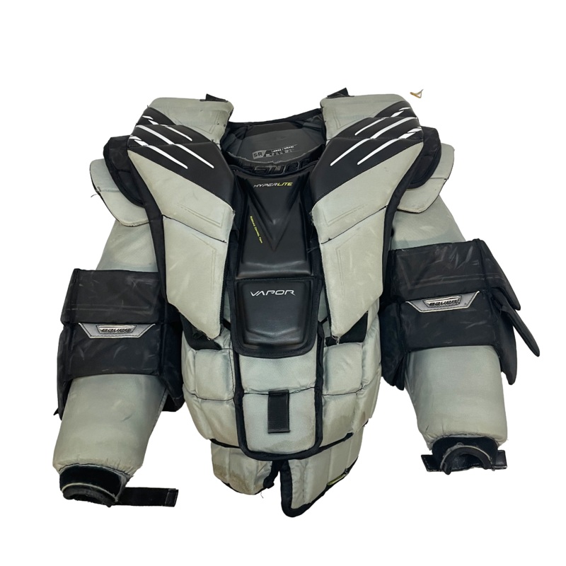 Bauer Vapor Hyperlite – Used Pro Stock Goalie Chest Protector (Light Grey)