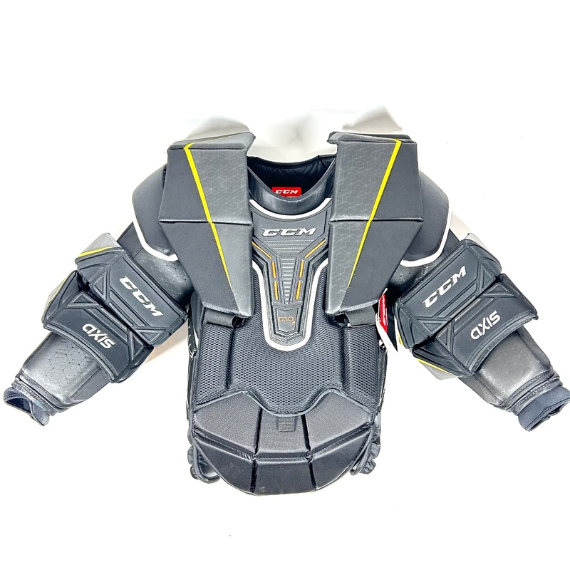 CCM Axis – New Pro Stock Goalie Chest Protector (Black/Yellow)