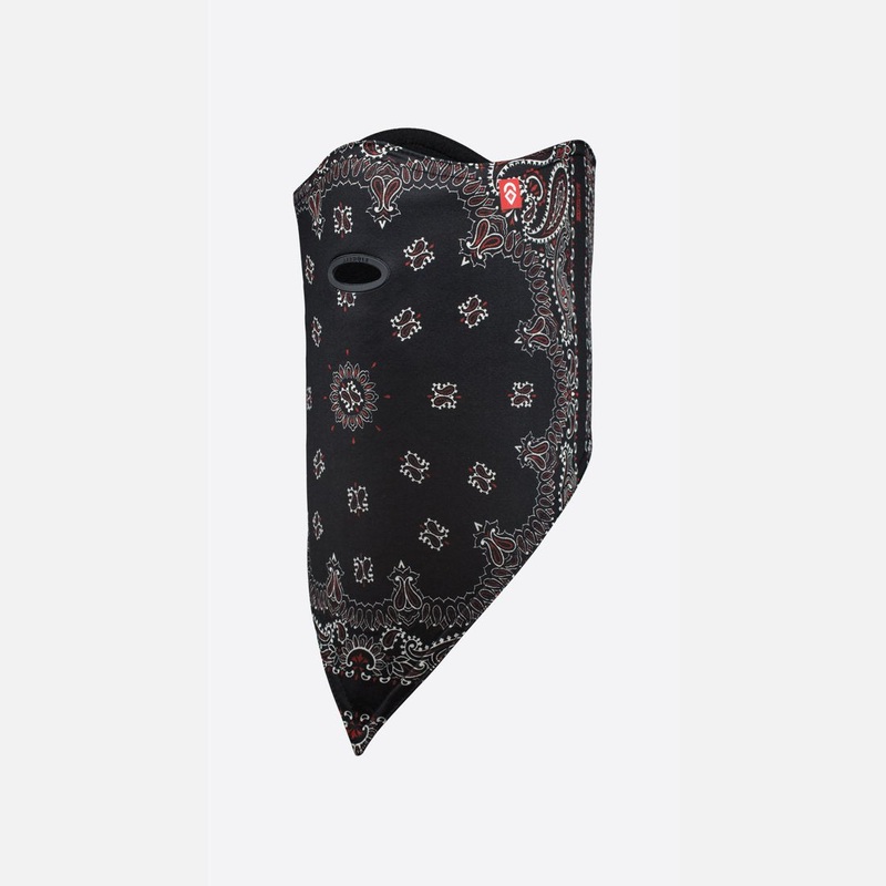 FACEMASK STANDARD 10K SOFTSHELL- BLACK PAISLEY