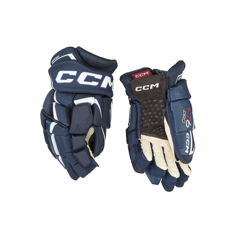 CCM Glove Jetspeed FT6 Pro Jr NAVY/WHITE