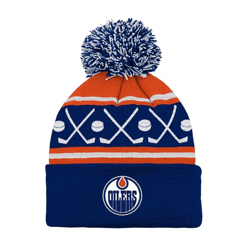 Outerstuff Hat Face-Off Pom Yth Edmonton Oilers