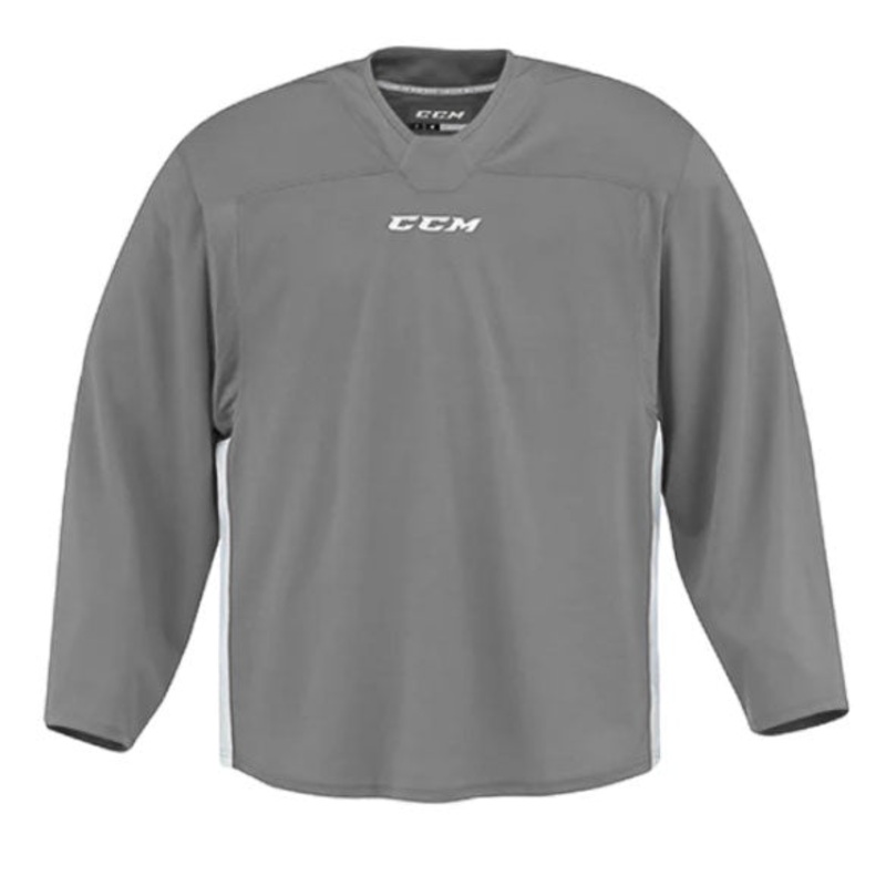 CCM Quicklite 60000 Mystic Grey/White Custom Practice Hockey Jersey